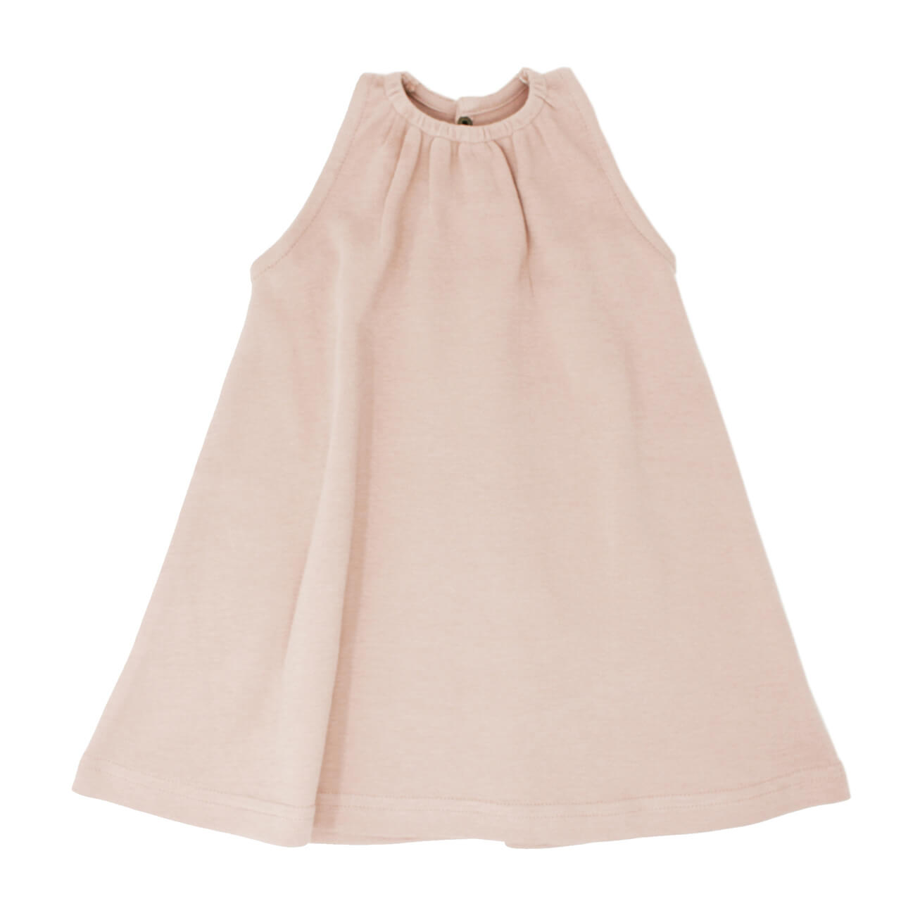 Sleeveless Keyhole Dress in Rosewater