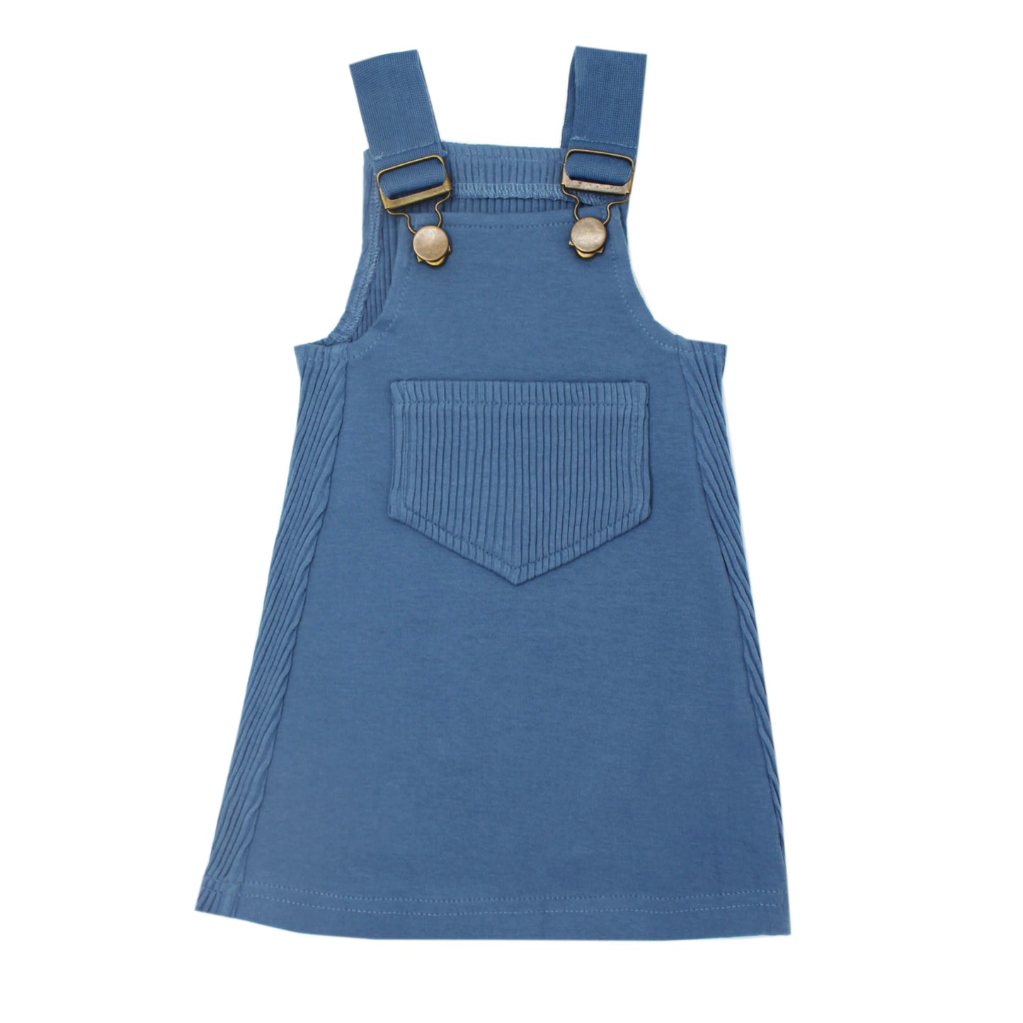 Ribbed Tank Dress in Sky