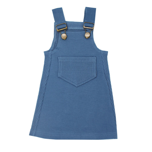Ribbed Tank Dress in Sky